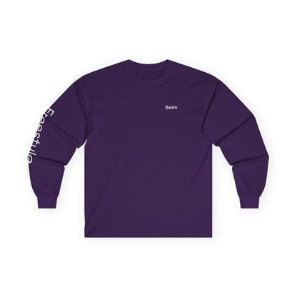 Swim minimalist long sleeve tee | 'Freestyle' on Sleeve