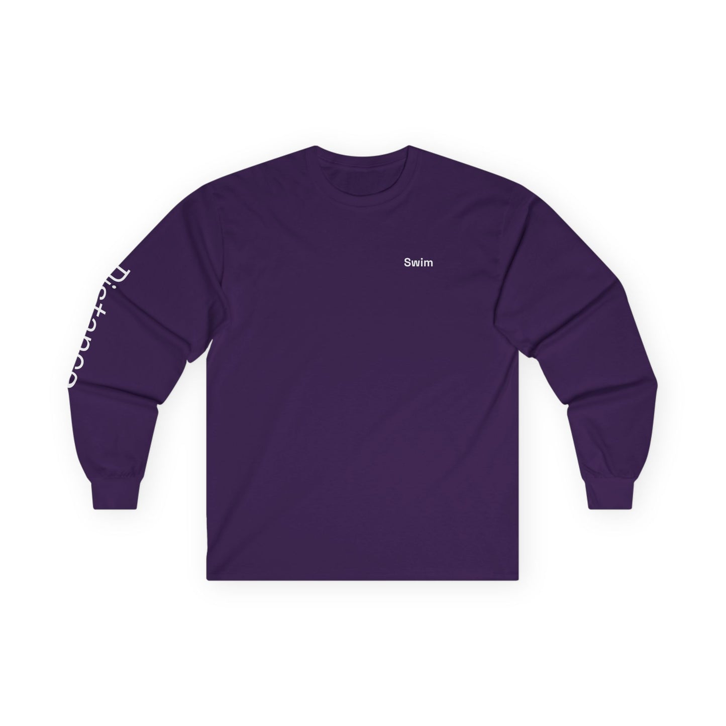 Swim minimalist long sleeve tee | 'Distance' on Sleeve
