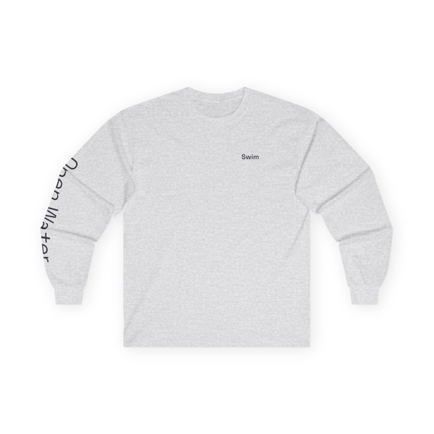 Swim minimalist long sleeve tee | 'Open Water' on Sleeve