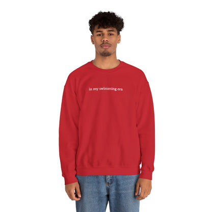 "in my swimming era" Minimalist Crewneck Sweatshirt