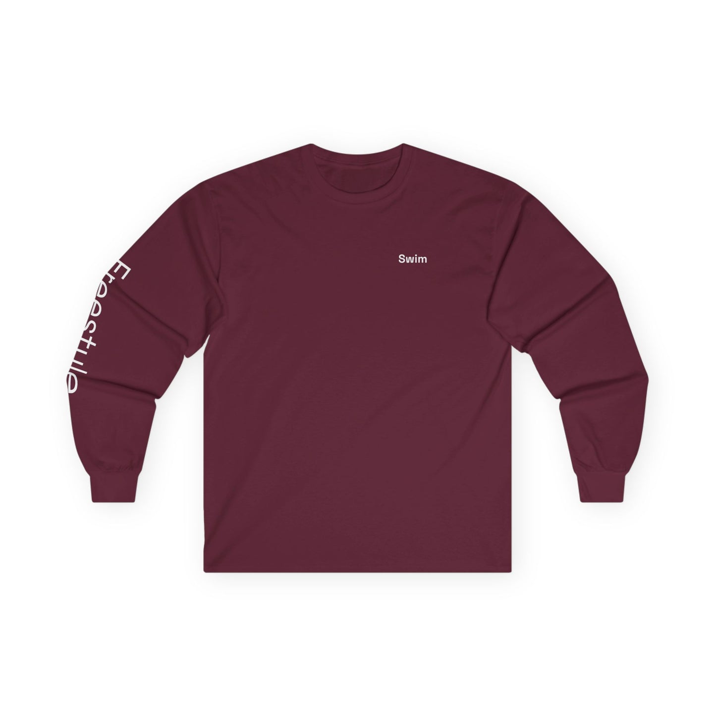 Swim minimalist long sleeve tee | 'Freestyle' on Sleeve