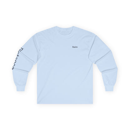 Swim minimalist long sleeve tee | 'Distance' on Sleeve