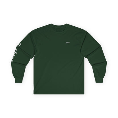 Dive minimalist long sleeve tee | 'Platform' on Sleeve