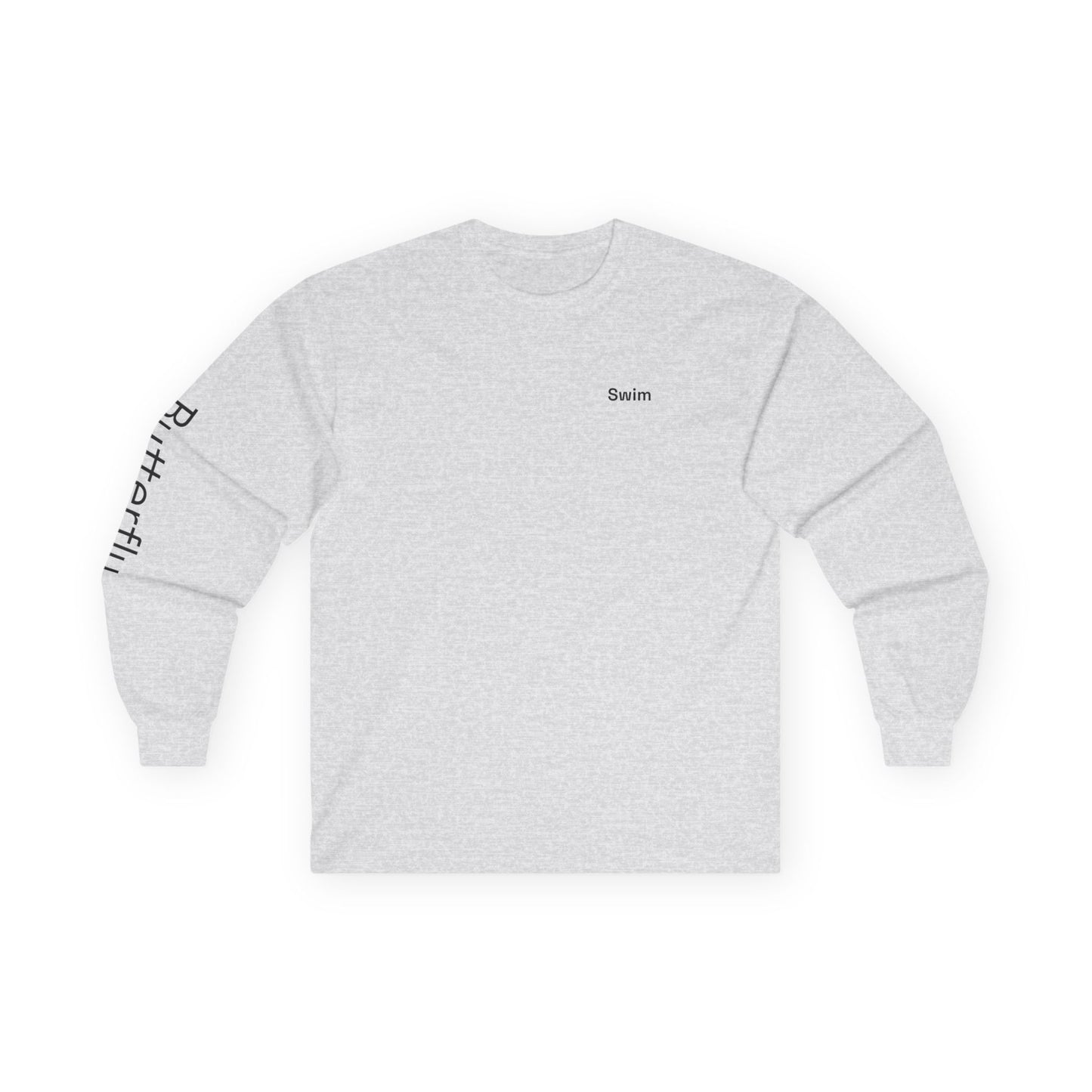 Swim minimalist long sleeve tee | "Butterfly" on Sleeve