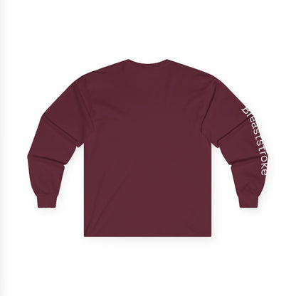 Swim minimalist long sleeve tee | "Breaststroke" on Sleeve