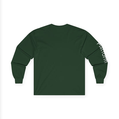 Dive minimalist long sleeve tee | 'Platform' on Sleeve