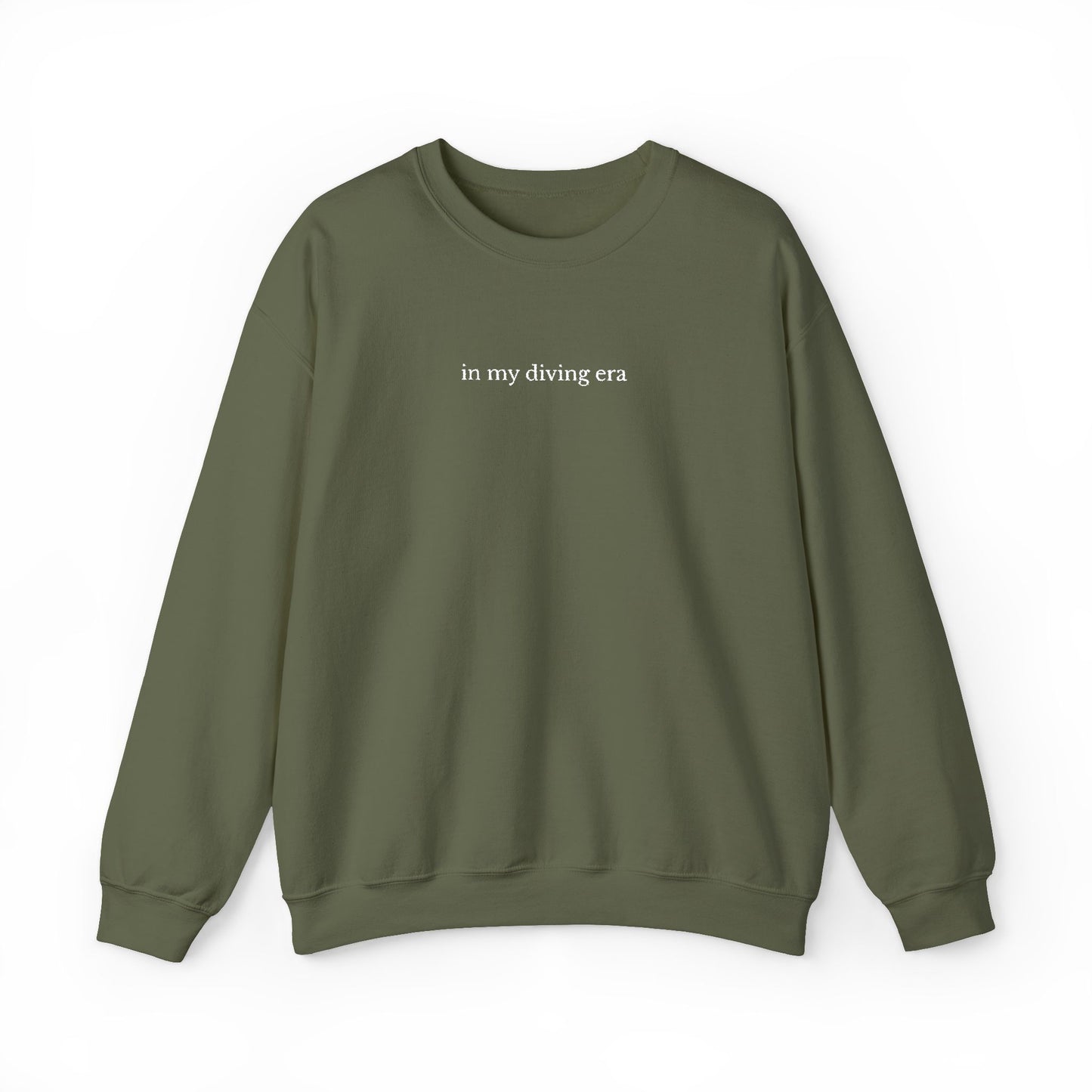 "in my diving era" Minimalist Crewneck Sweatshirt
