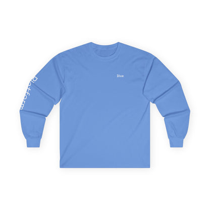 Dive minimalist long sleeve tee | 'Platform' on Sleeve