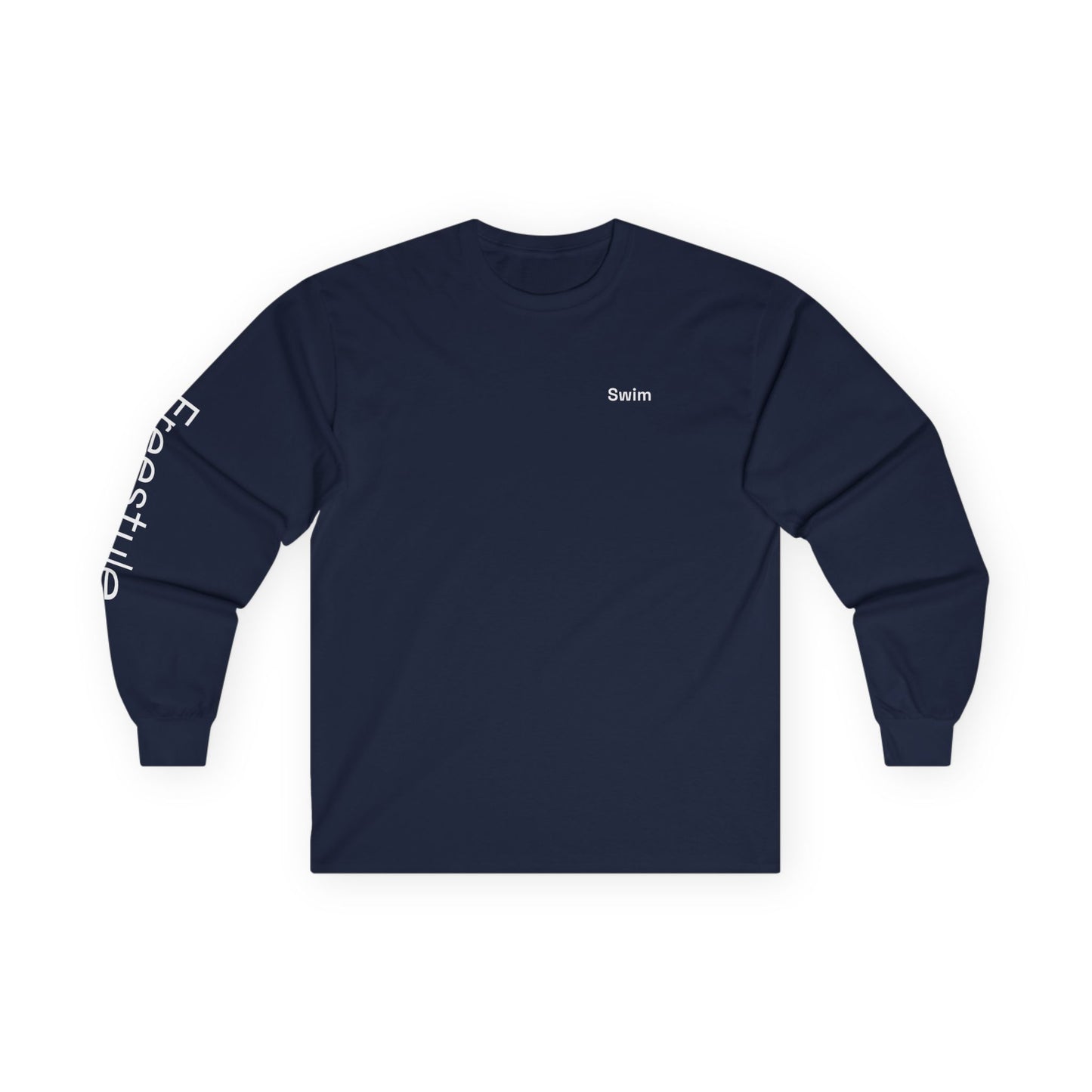 Swim minimalist long sleeve tee | 'Freestyle' on Sleeve