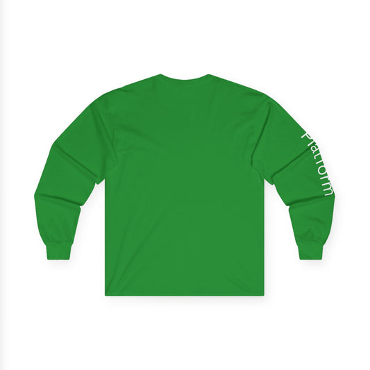 Dive minimalist long sleeve tee | 'Platform' on Sleeve