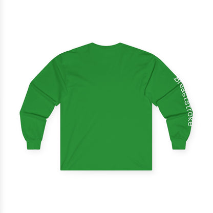 Swim minimalist long sleeve tee | "Breaststroke" on Sleeve