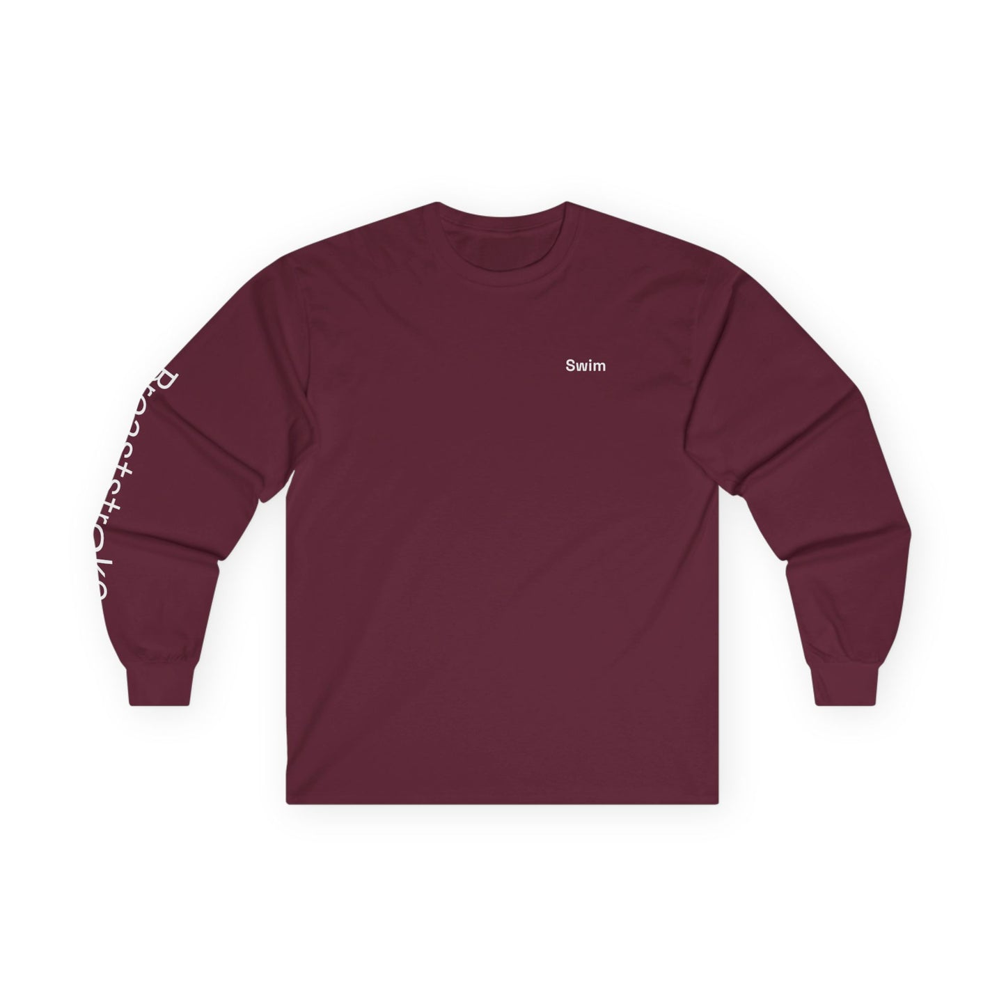 Swim minimalist long sleeve tee | "Breaststroke" on Sleeve
