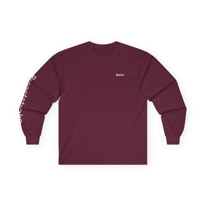 Swim minimalist long sleeve tee | "Breaststroke" on Sleeve