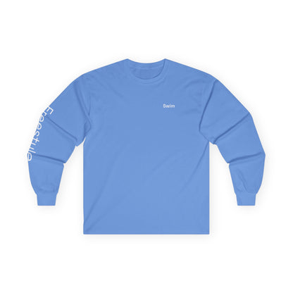 Swim minimalist long sleeve tee | 'Freestyle' on Sleeve