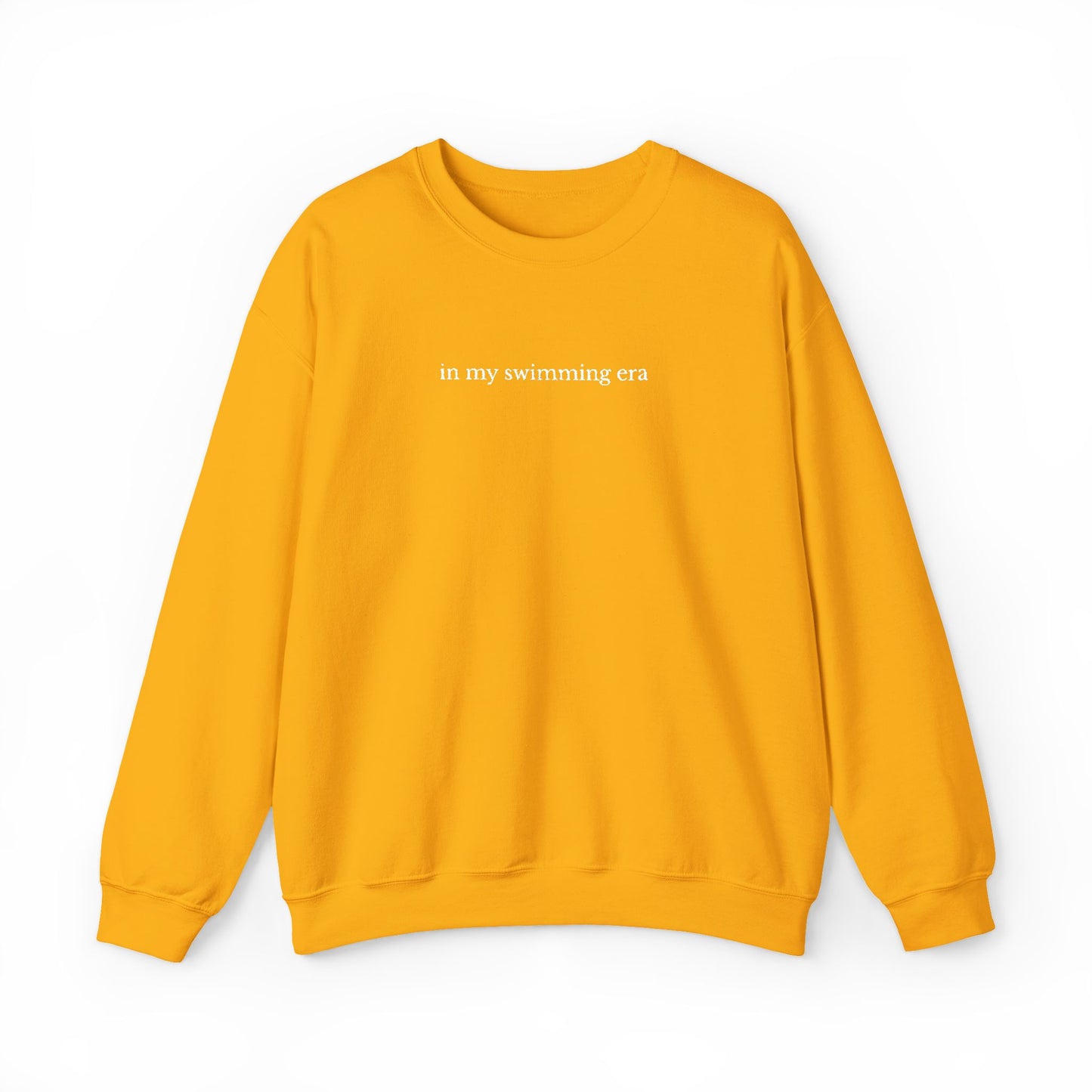 "in my swimming era" Minimalist Crewneck Sweatshirt