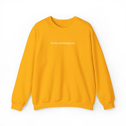 "in my swimming era" Minimalist Crewneck Sweatshirt