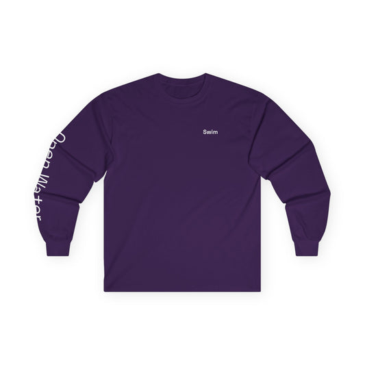 Swim minimalist long sleeve tee | 'Open Water' on Sleeve
