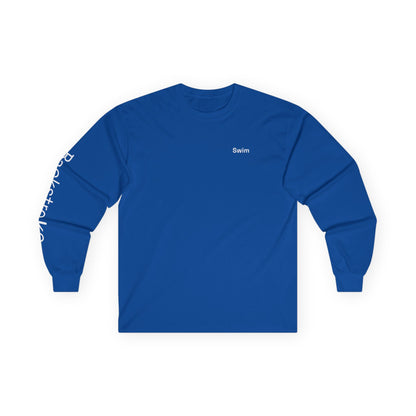 Swim minimalist long sleeve tee | "Backstroke" on Sleeve