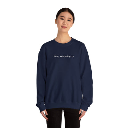 "in my swimming era" Minimalist Crewneck Sweatshirt