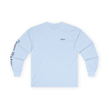 Swim minimalist long sleeve tee | 'Open Water' on Sleeve