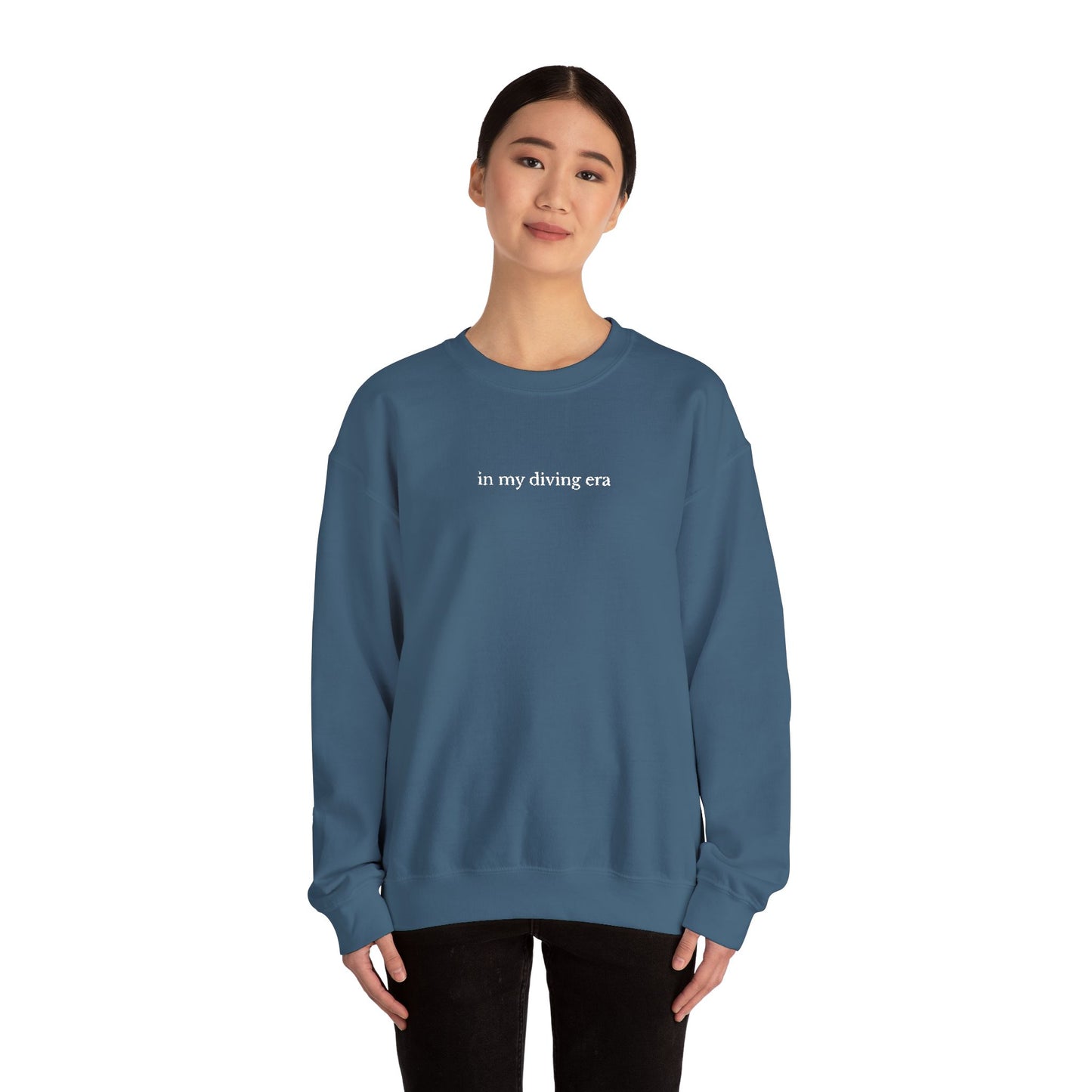 "in my diving era" Minimalist Crewneck Sweatshirt