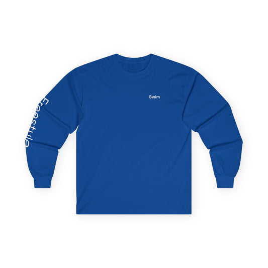 Swim minimalist long sleeve tee | 'Freestyle' on Sleeve